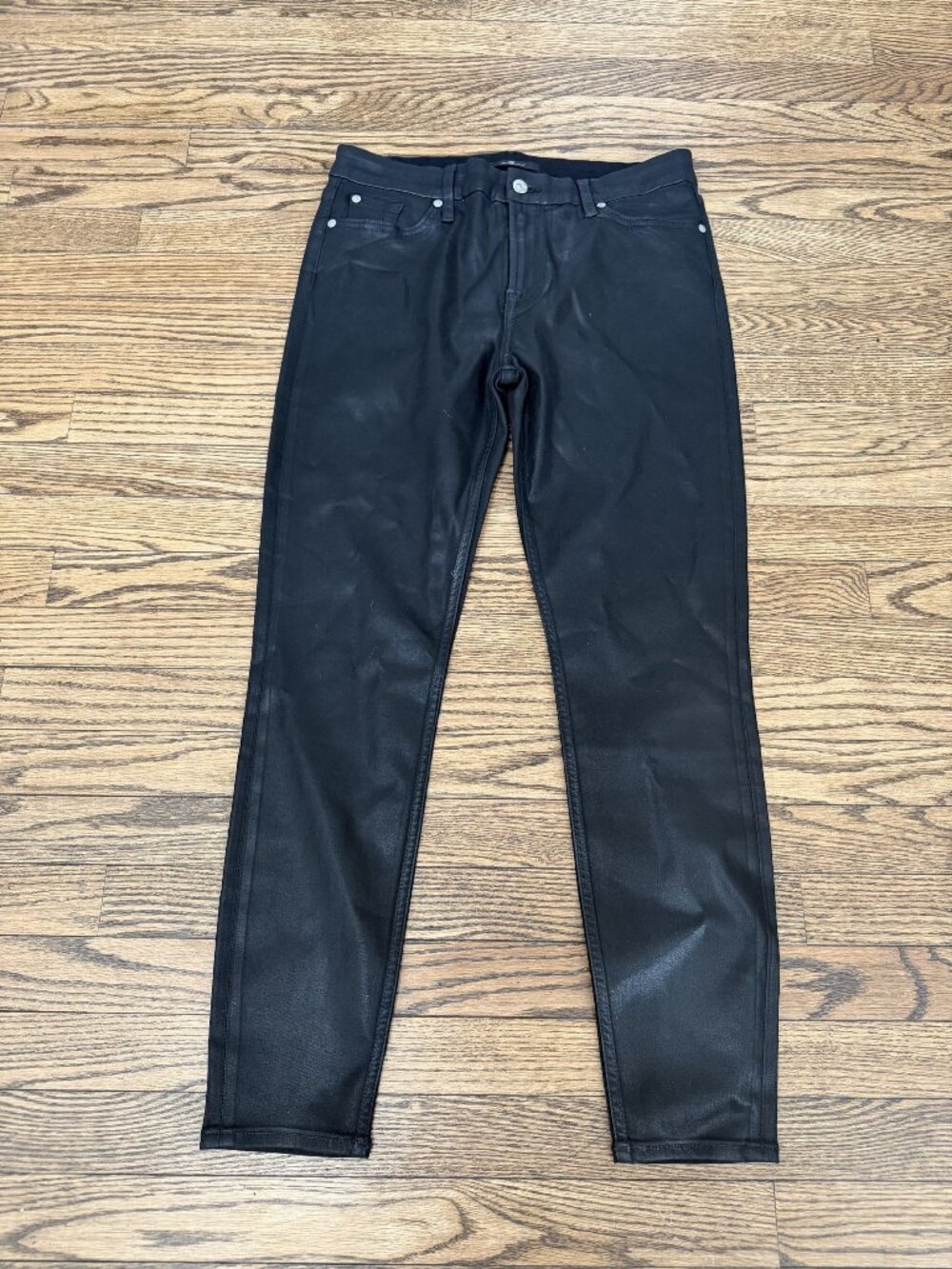 For All Mankind leather skinny jeans excellent condition size 31